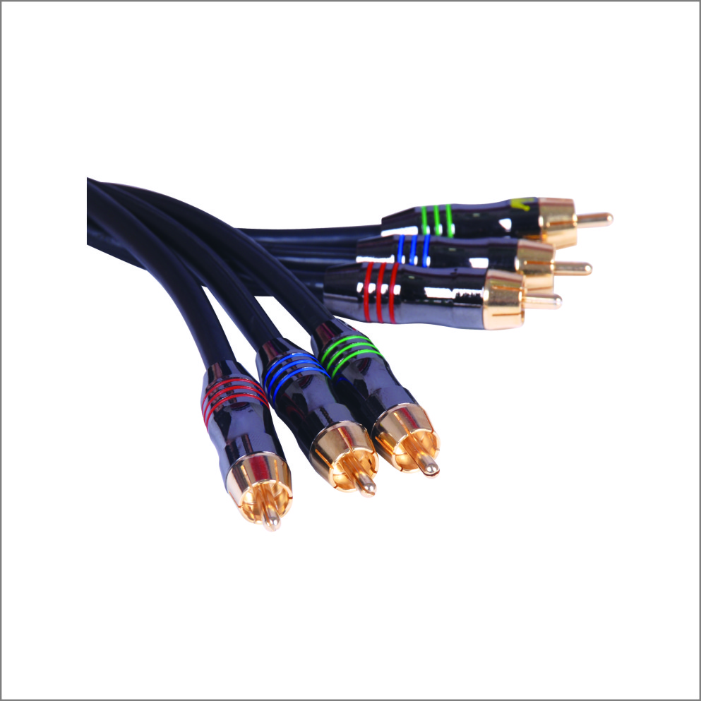 Multi-head audio and video cable